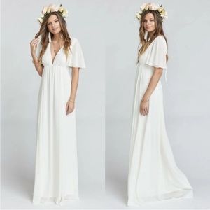 Mumu Faye Flutter Maxi Dress
